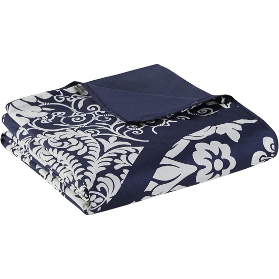  Vienna 6-Pc. Duvet Cover Set, Full/Queen Bedding, Indigo