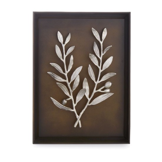  Olive Branch Shadow Box, 13.75″H, Black