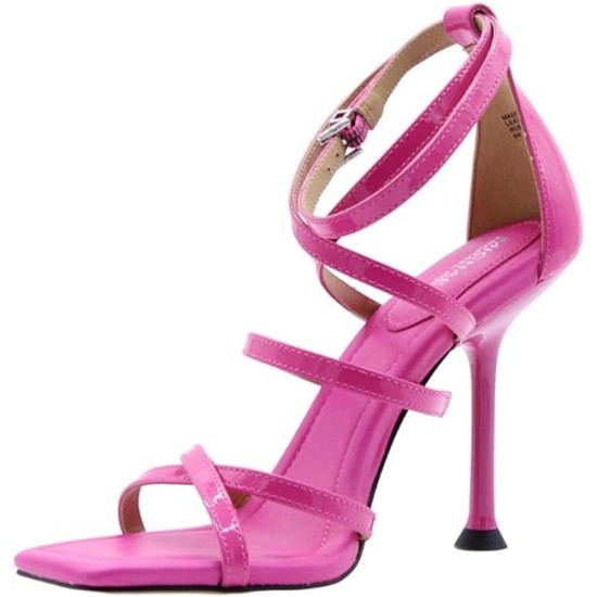  Imani Strappy Sandal, Cerise, 9.5M