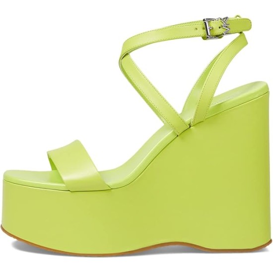  Women’s Paola Platform Dress Sandals Women’s Shoes, Bright Limeade, 10M