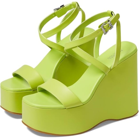  Women’s Paola Platform Dress Sandals Women’s Shoes, Bright Limeade, 10M