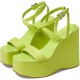  Women’s Paola Platform Dress Sandals Women’s Shoes, Bright Limeade, 10M