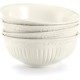  DD900-410 Italian Countryside Fruit Bowl, 5-1/4-Inch, Set of 4, White