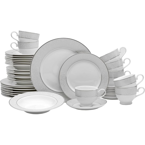  Parchment 40 Pc. Dinnerware Set, Service for 8