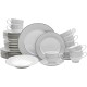  Parchment 40 Pc. Dinnerware Set, Service for 8