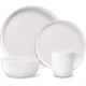  Samantha 16 Piece Dinnerware Set, Service for 4, White