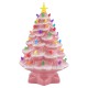  14 Lit Nostalgic Christmas Tree – Pink