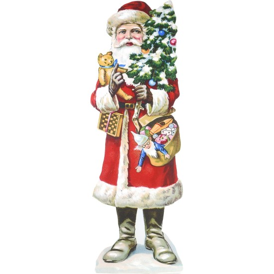  35″ Santa Claus Easel-Back Decoration