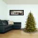  4.5′ Feel Real(R) Natural Fraser Slim Hinged Tree with 300 Clear Lights, Green