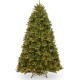  6′ Feel Real Newberry Spruce Hinged Tree with 600 Clear Lights, Green