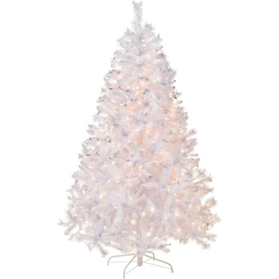  6.5 Ft. Winchester White Pine Artificial Christmas Tree with Clear Lights