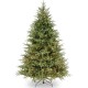  7.5′ “Feel Real” Frasier Grande Hinged Tree with 1000 Clear Lights, Green