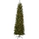  Artificial Pre-Lit Slim Christmas Tree, Green, Kingswood Fir, White Lights, Includes Stand, 6.5 Feet