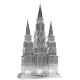  Pre Lit Christmas Cathedral Decoration, White LED Lights, Battery Powered, Christmas Collection, 17 Inches