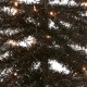  Pre-Lit Artificial Christmas Tree, Black Tinsel, White Lights, Includes Stand, 4 feet