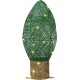  Pre-Lit Outdoor Light Bulb Decoration, Green, White LED Lights, Battery Operated, Christmas Collection, 20 Inches