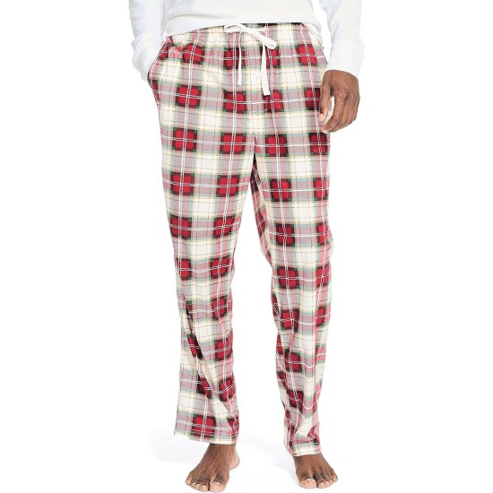  Mens Classic-Fit Plaid Cozy F Marshmallow XL