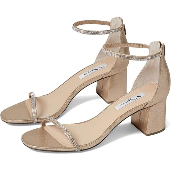  Barby Ankle Strap Sandal, Blush Taupe, 7M