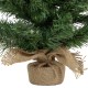  1.5 FT Potted Mini Pine Medium Artificial Christmas Tree, Unlit, 18”, Green