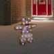  16″ LED Lighted Acrylic Gingerbread Man with Bow Tie Christmas Decoration