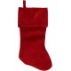  18″ Solid Red Traditional Hanging Christmas Stocking