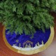  48″ Blue and Gold Nativity Scene Christmas Tree Skirt