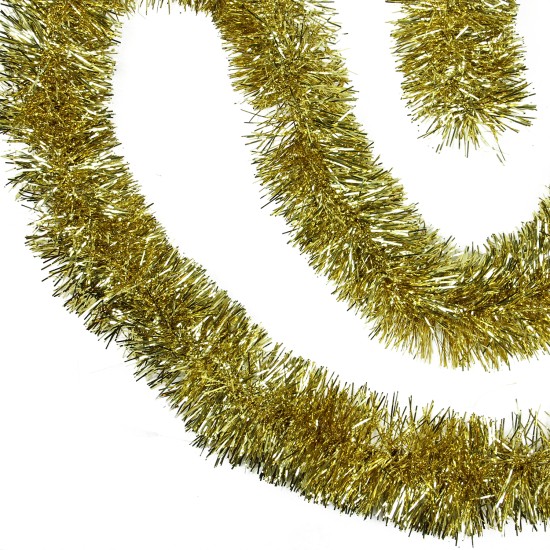  50 x 4 Gold Tinsel Artificial Christmas Garland – Unlit