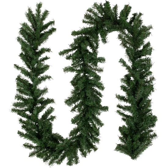  Canadian Pine Artificial Christmas Garland – 9′ x 10″ – Unlit