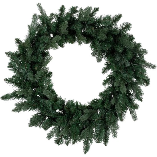  Coniferous Mixed Pine Artificial Christmas Wreath, 24″, Green