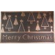  Merry Christmas Doormat, 18″ x 30″, Black/Gold