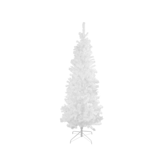  Winston Pine Slim Artificial Christmas Tree-Unlit, White, 6.5 foot