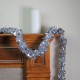  Wreaths, Classic Tinsel Garland, Silver, 144 inch