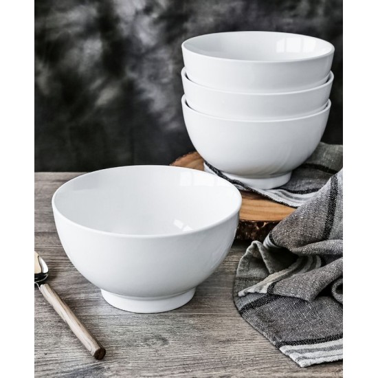 Over&Back Ramen Bowls, Set Of 4, White