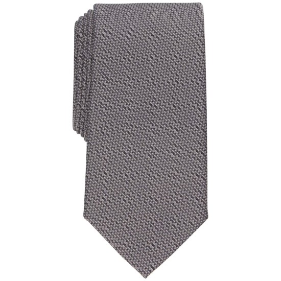  Mens Hydell Micro-Print Tie Taupe ONE SIZE