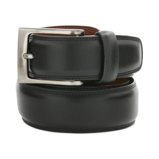  Portfolio Men’s Leather Dress Belt, Black, XL 42 44