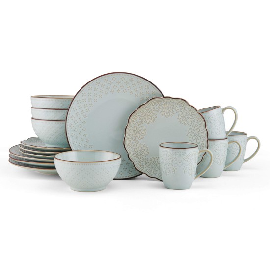  Joanne 16 Piece Dinnerware Set, Blue