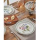  Botanic Garden Dinner Plates, Assorted Set of 6 – White