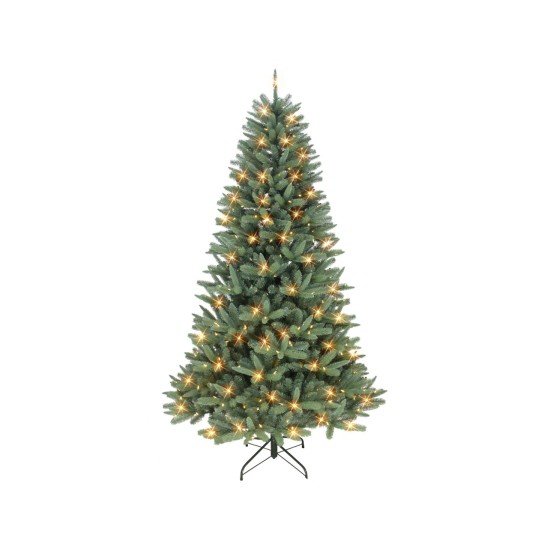  7.5′ Pre-Lit Monterey Spruce Tree with 500 Warm White Led Lights, 1527 Tips