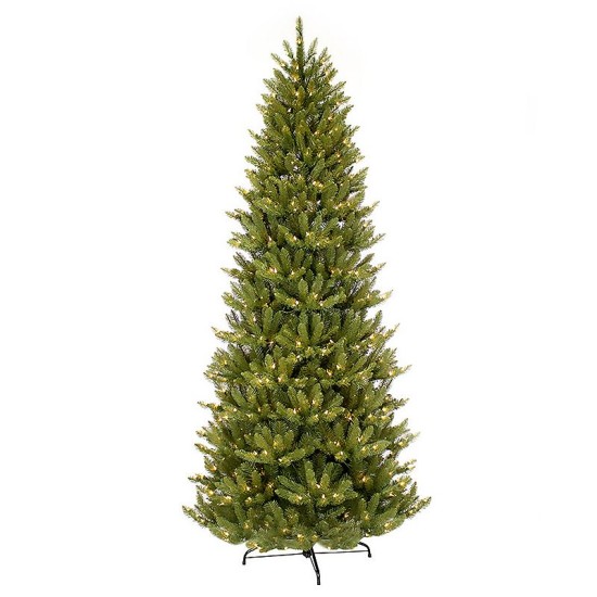  10′ Pre-Lit Slim Franklin F Ir Tree, Green