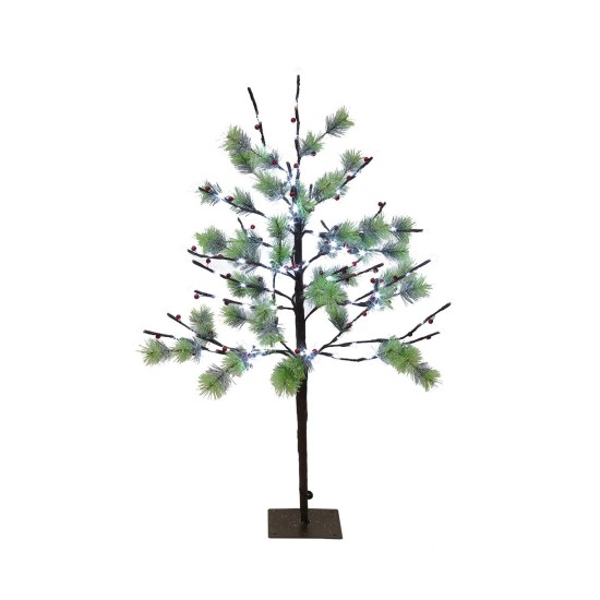  3-ft. Pre-Lit Twig Tree with LED Twinkle Lights, Green