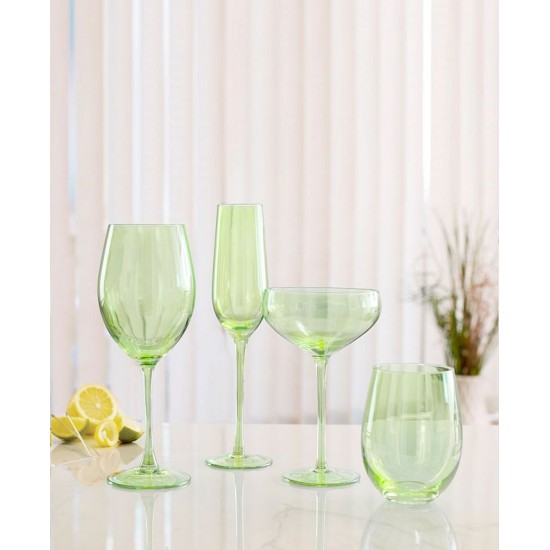  Carnival All Purpose 20 oz Wine Glasses, Set of 4, Green