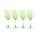  Carnival All Purpose 20 oz Wine Glasses, Set of 4, Green