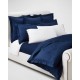  Organic Cotton Bethany Jacquard Duvet Cover, Full/Queen, Blue