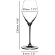  Extreme Rose Wine Glass, Set of 2, Clear,11.36 FL OZ