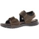  Mens Darwyn Quarter Strap Platform Slide Sandal, Brown, 11M