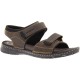  Mens Darwyn Quarter Strap Platform Slide Sandal, Brown, 11M