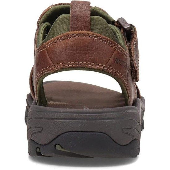  Mens Rocklake Fisherman Sandals, Brown 13M