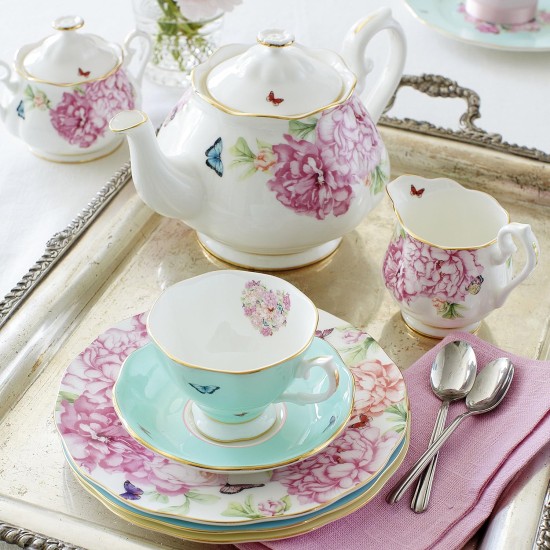  Miranda Kerr For Blessings 3-Piece Set (Teacup, Saucer & Plate 8″), Green