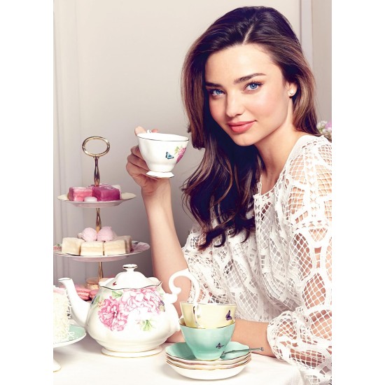  Miranda Kerr For Blessings 3-Piece Set (Teacup, Saucer & Plate 8″), Green