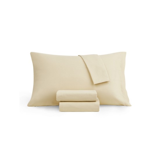  Microfiber 4 Pc. Sheet Set, Full, Wheat